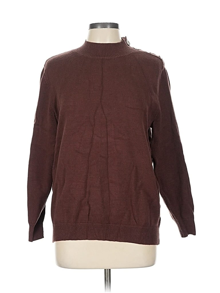 KIRUNDO Pre-owned Turtleneck Sweater In Burgundy