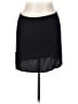 Gracia Solid Black Gray Casual Skirt Size L - photo 1