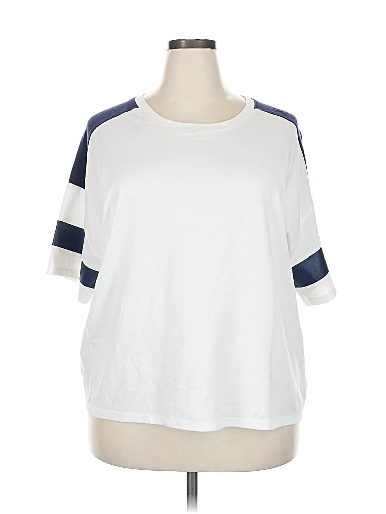 Pre-owned Old Navy Short Sleeve T-shirt In White