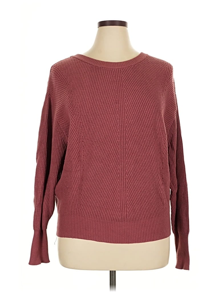 Pre-owned Premise Pullover Sweater In Burgundy