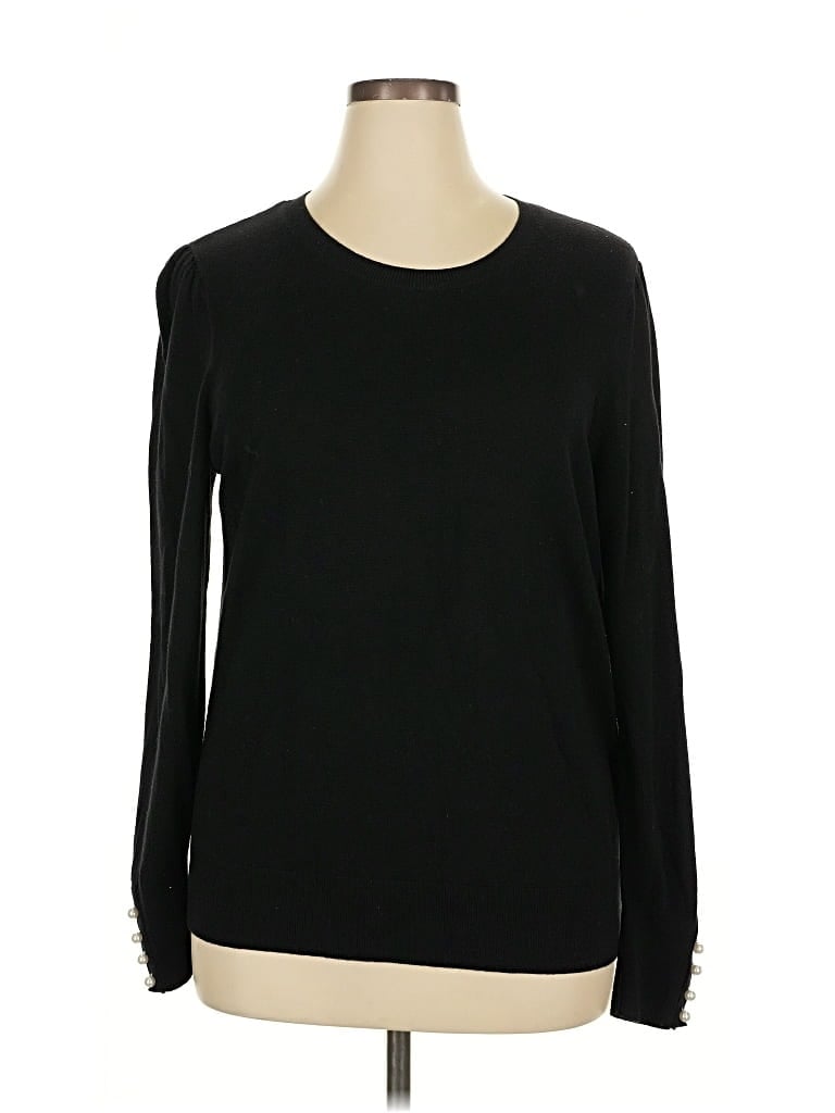 Pre-owned Ann Taylor Loft Outlet Pullover Sweater In Black