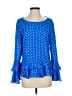Worthington 100% Polyester Blue Long Sleeve Blouse Size XS - photo 1