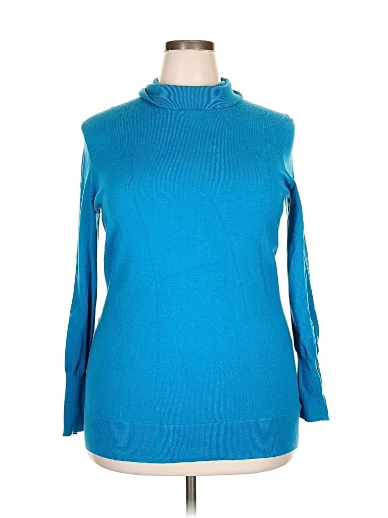Pre-owned Torrid Turtleneck Sweater In Blue