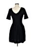 Lush Solid Black Casual Dress Size M - photo 2