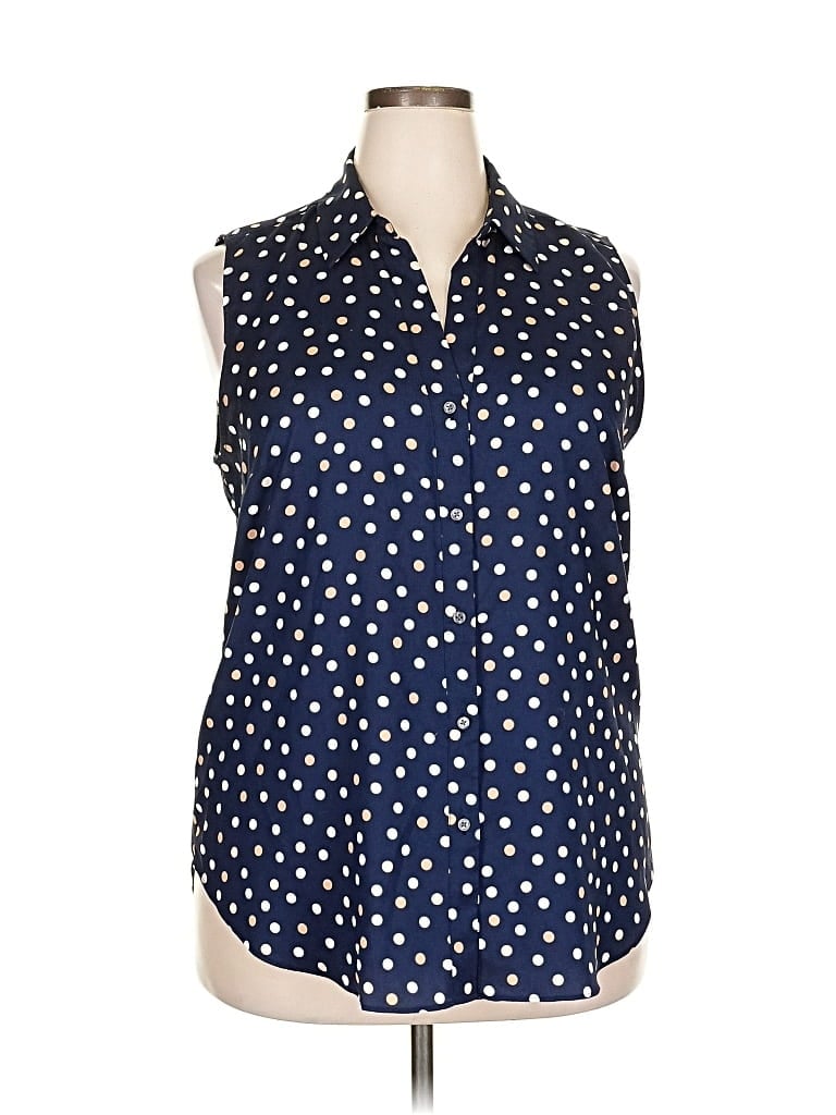 ANN TAYLOR Pre-owned Sleeveless Blouse In Blue