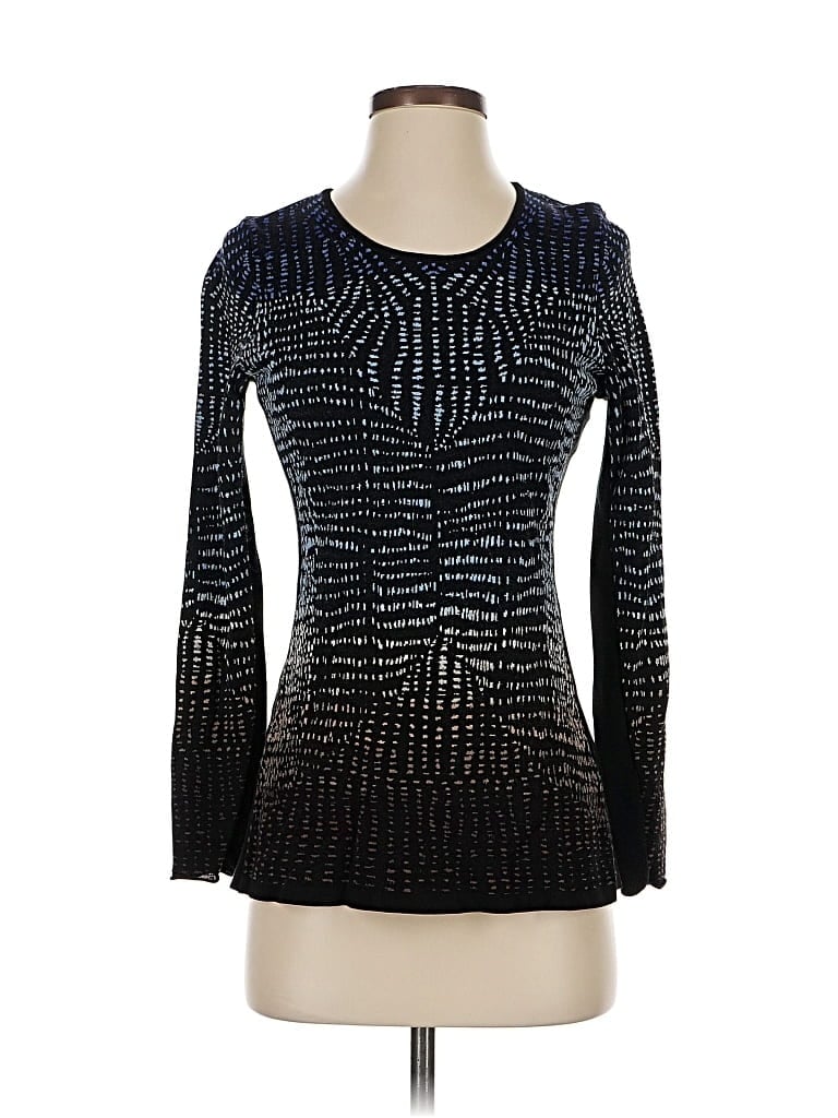 Pre-owned Nic + Zoe Pullover Sweater In Black
