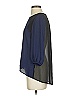 Soprano Blue 3/4 Sleeve Blouse Size S - photo 5