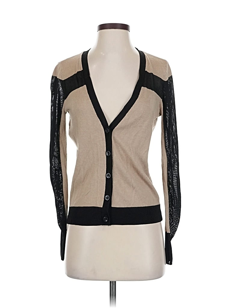 Pre-owned Ann Taylor Factory Cardigan Sweater In Black