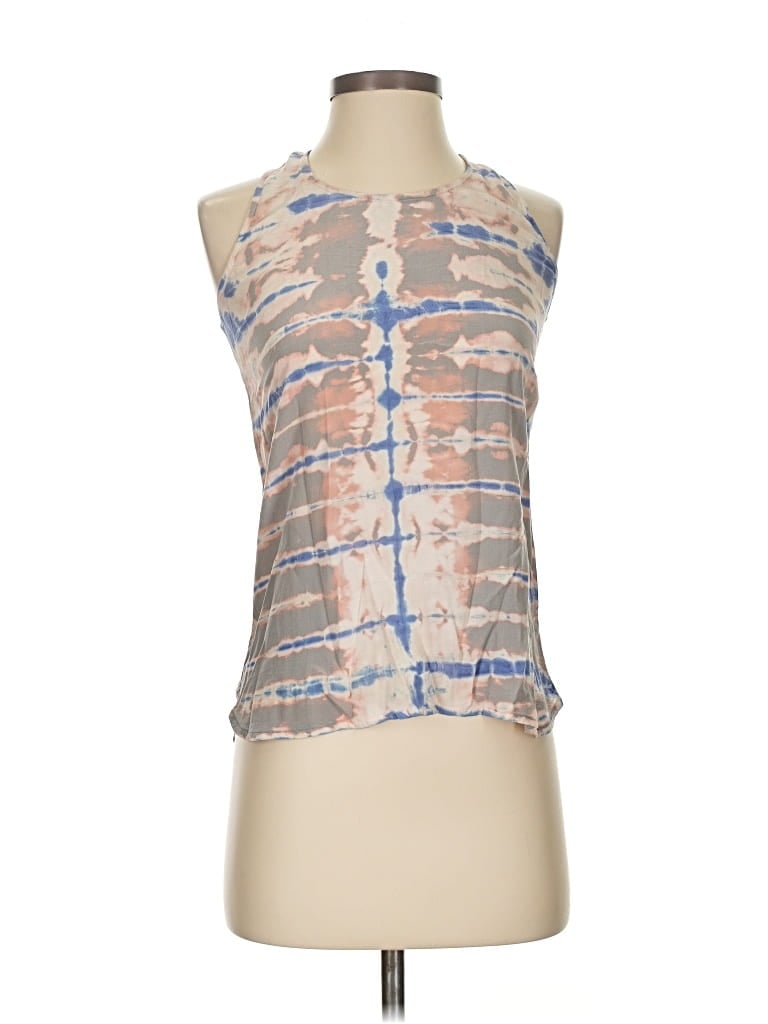 Pre-owned Cynthia Rowley Tjx Sleeveless Blouse In Silver