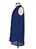 Mine 100% Polyester Solid Blue Casual Dress Size S - photo 5