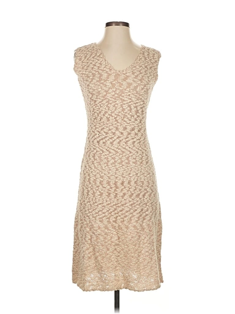 Pre-owned Unbranded Casual Dress In Brown