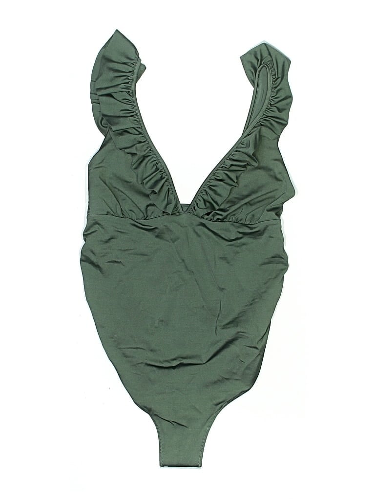 Pre-owned H&m One Piece Swimsuit In Green