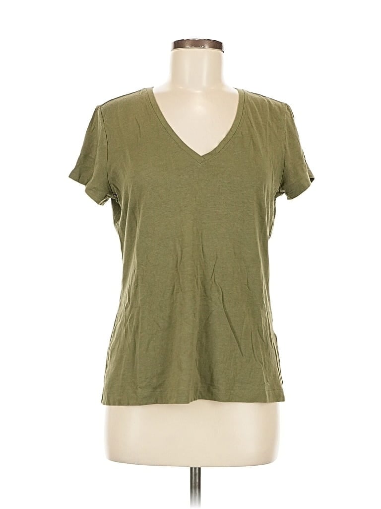 Pre-owned Banana Republic Factory Store Short Sleeve T-shirt In Green