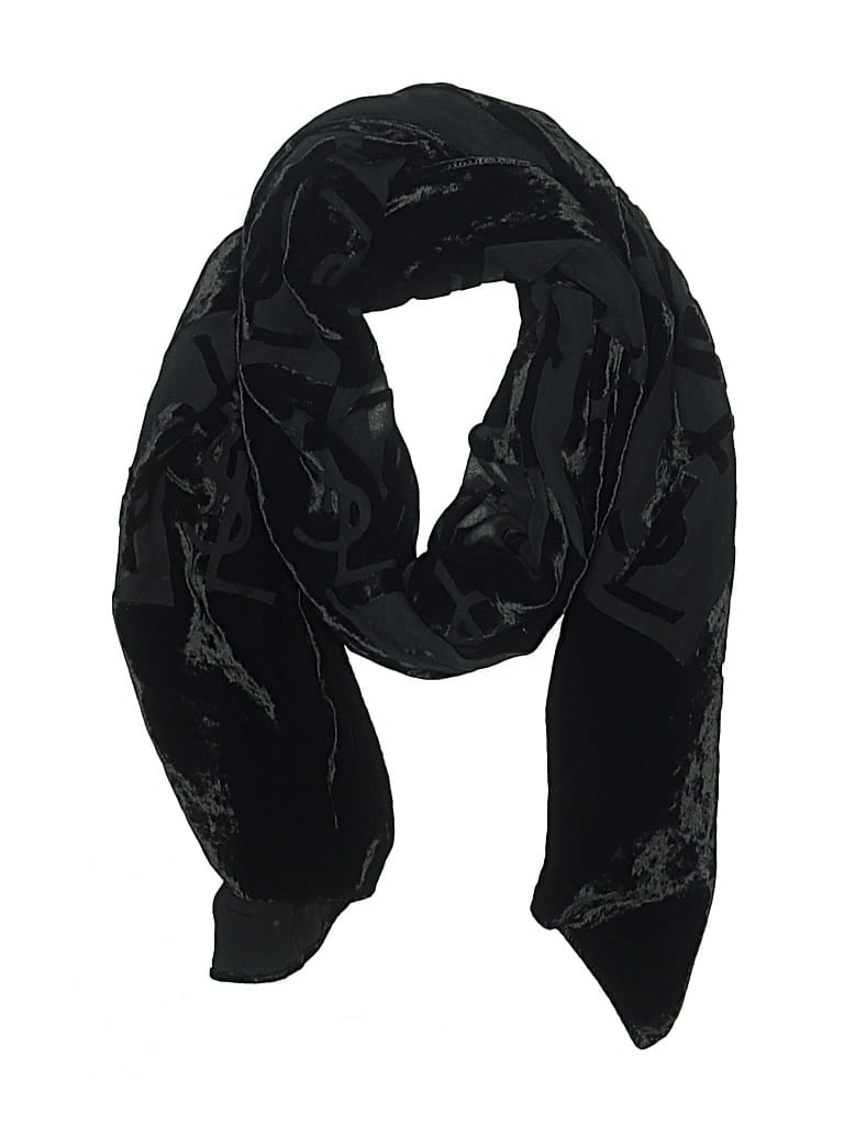 Pre-owned Saint Laurent Scarf In Black