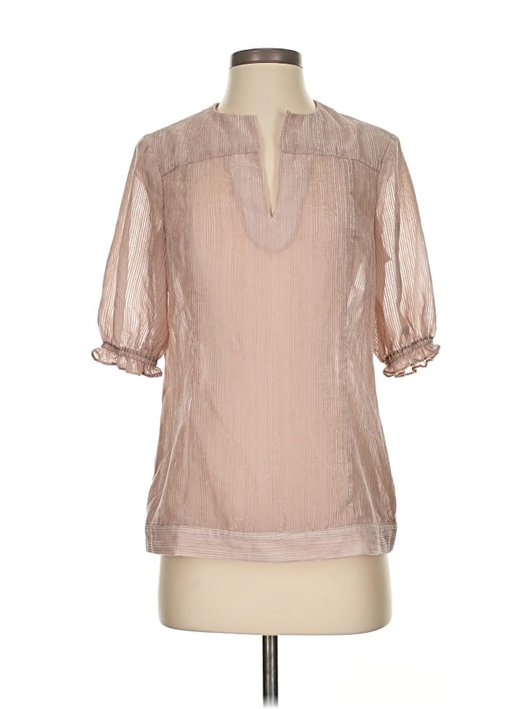 L'AGENCE Pre-owned 3/4 Sleeve Blouse In Brown