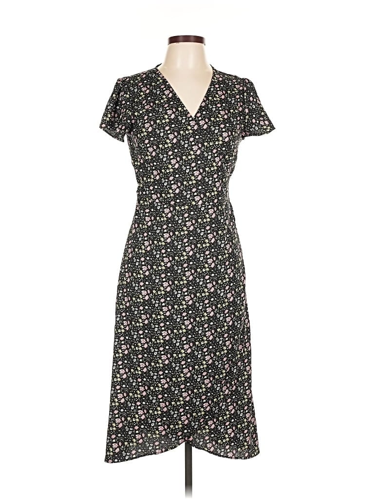 Pre-owned Ann Taylor Loft Casual Dress In Black