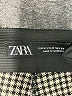 Zara Houndstooth Gray Casual Pants Size M - photo 7