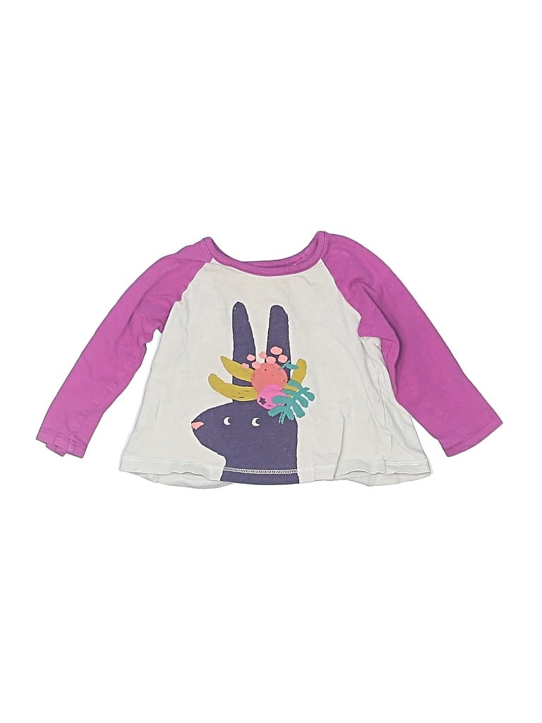 TEA Pre-owned Babies' 3/4 Sleeve T-shirt In Purple