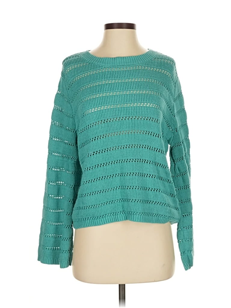 Pre-owned Roxy Pullover Sweater In Blue