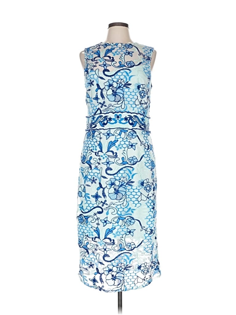 Pre-owned Eva Mendes By New York & Company Cocktail Dress In Multi