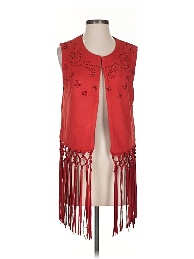 Pre-owned Shein Vest In Red