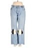 We the Free 100% Cotton Color Block Blue Jeans Size 28 waist - photo 1
