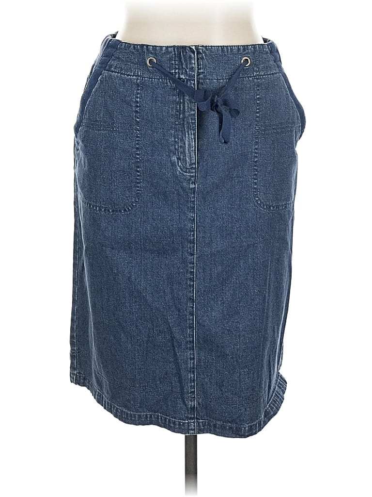 Pre-owned Orvis Denim Skirt In Blue