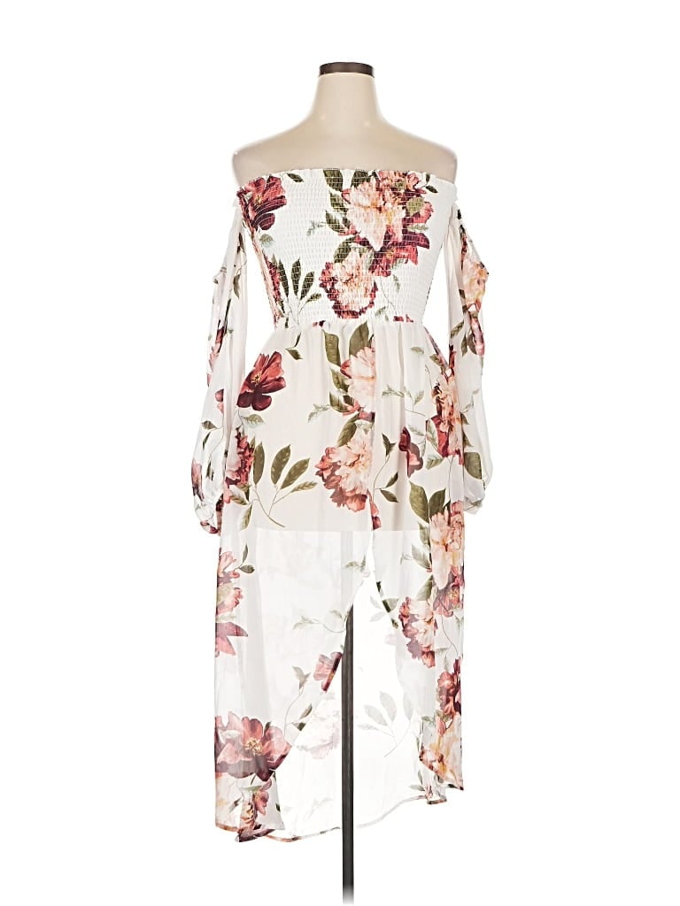 Pre-owned Willow & Root Long Sleeve Blouse In White