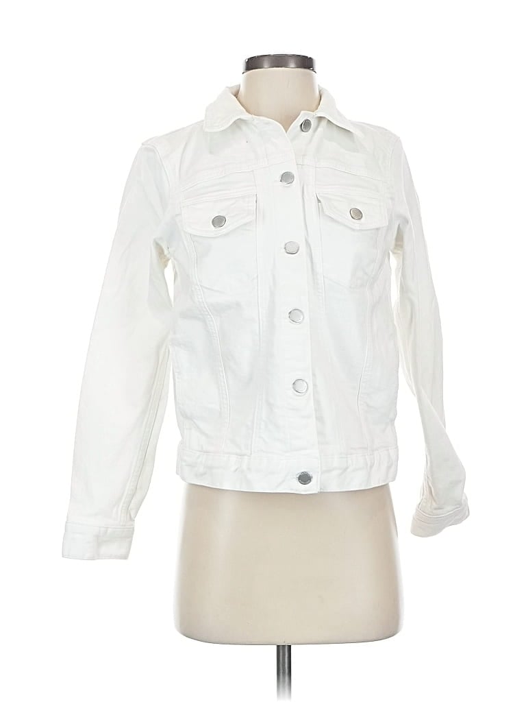 Pre-owned Banana Republic Factory Store Jacket In White