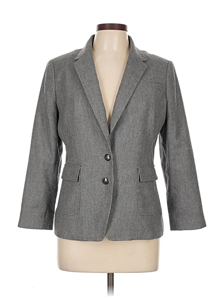 Pre-owned Banana Republic Blazer Jacket In Gray