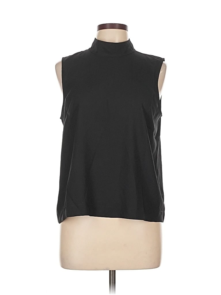Pre-owned Ann Taylor Sleeveless Blouse In Black