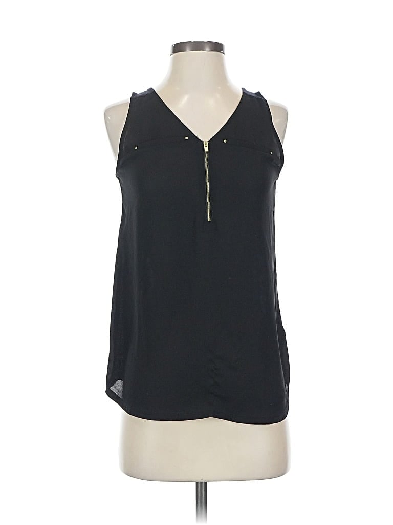 Pre-owned Express Sleeveless Blouse In Black