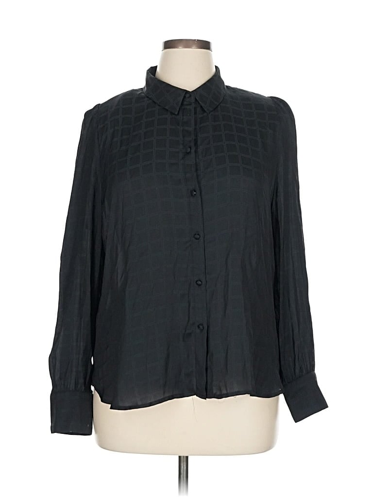 Click to view more detailed imagery on our partner's website Pre-owned Vince Camuto Long Sleeve Blouse In Black