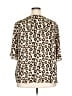 Sanctuary 100% Polyester Animal Print Tan Short Sleeve Blouse Size 3X - photo 2