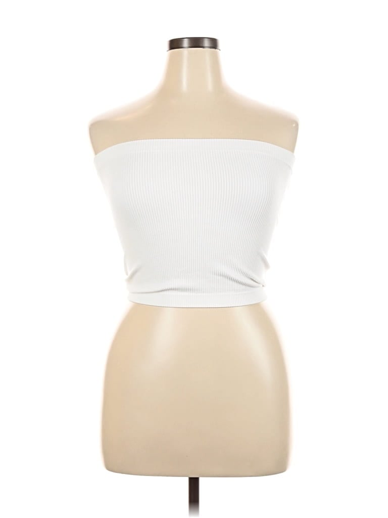Pre-owned Better / Together Tube Top Ivory Strapless Neckline Tops In White