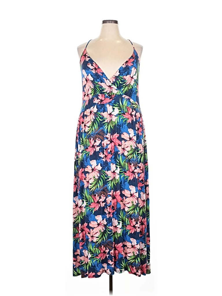 Pre-owned Assorted Brands Casual Dress In Blue