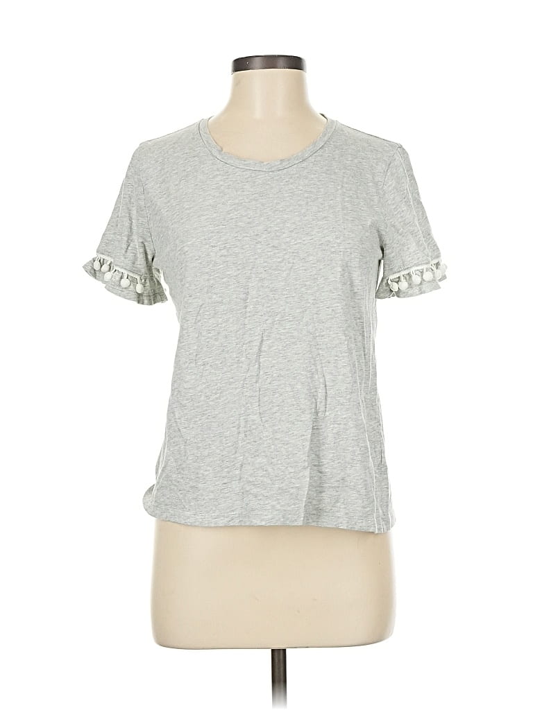 Pre-owned J.crew Factory Store Short Sleeve T-shirt In Silver