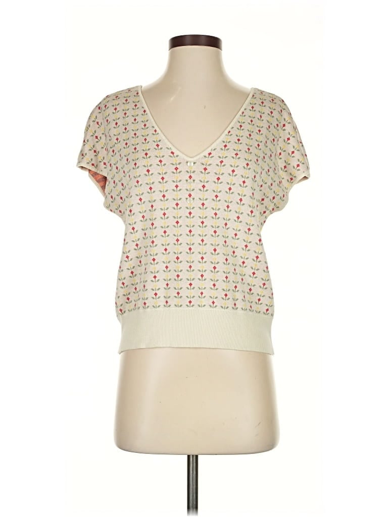 Pre-owned Modcloth Pullover Sweater In White