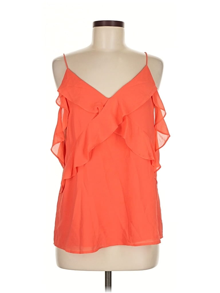 Pre-owned Pookie & Sebastian Sleeveless Blouse In Orange