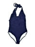 Unbranded Solid Blue One Piece Swimsuit Size S - photo 1