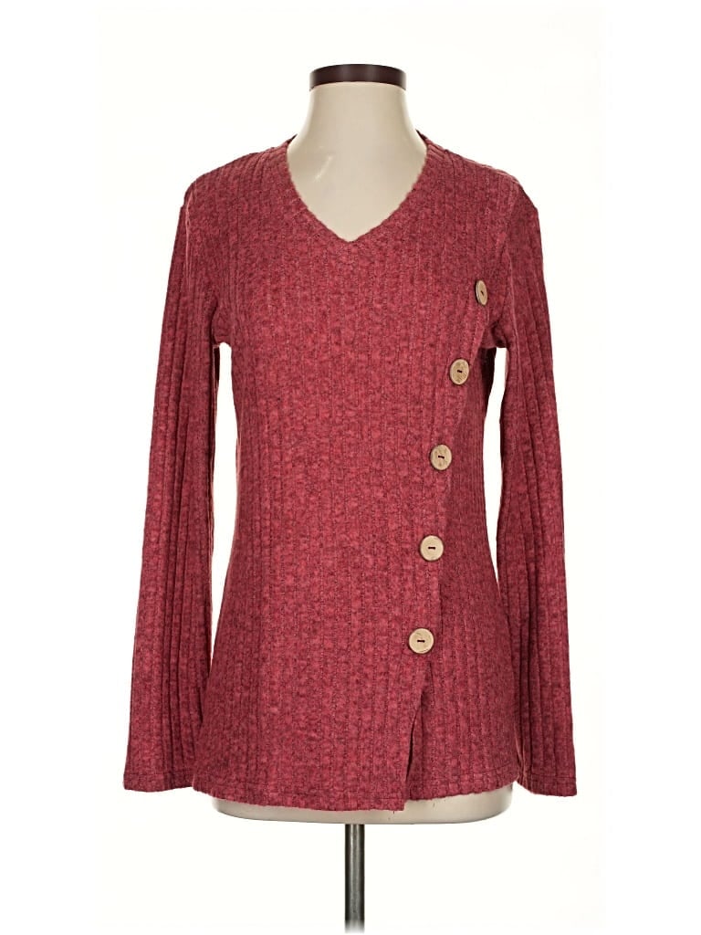 Pre-owned Unbranded Cardigan Sweater In Red
