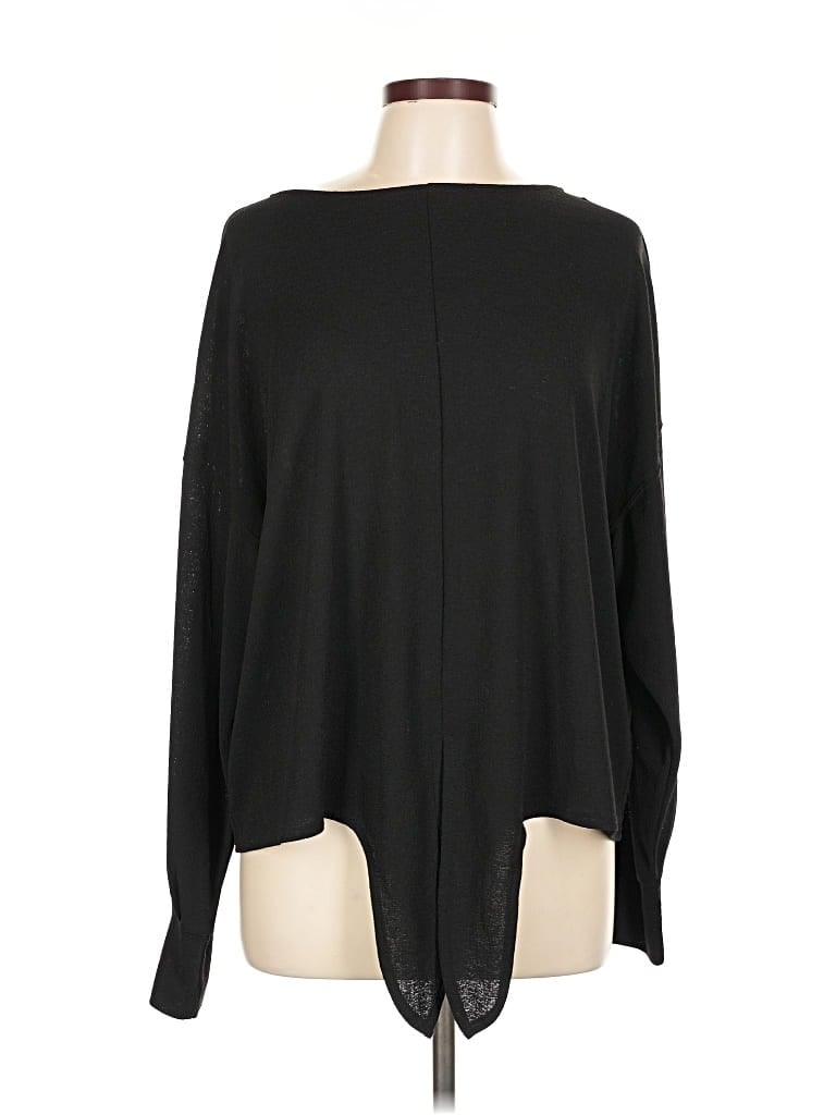 H&M Pre-owned Long Sleeve Blouse In Black