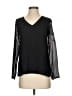 BCBGeneration 100% Polyester Black Long Sleeve Blouse Size XXS - photo 1