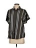 Splendid 100% Viscose Stripes Gray Short Sleeve Blouse Size XS - photo 1
