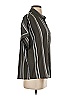 Splendid 100% Viscose Stripes Gray Short Sleeve Blouse Size XS - photo 4