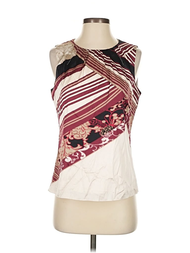 Pre-owned Elie Tahari Sleeveless Blouse In White