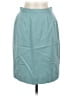 Carlisle 100% Acetate Solid Teal Formal Skirt Size 8 - photo 1