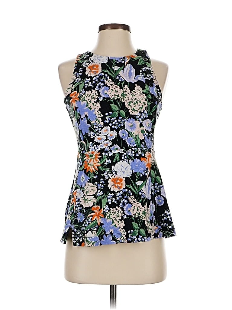 Pre-owned Maeve By Anthropologie Sleeveless Blouse In Blue