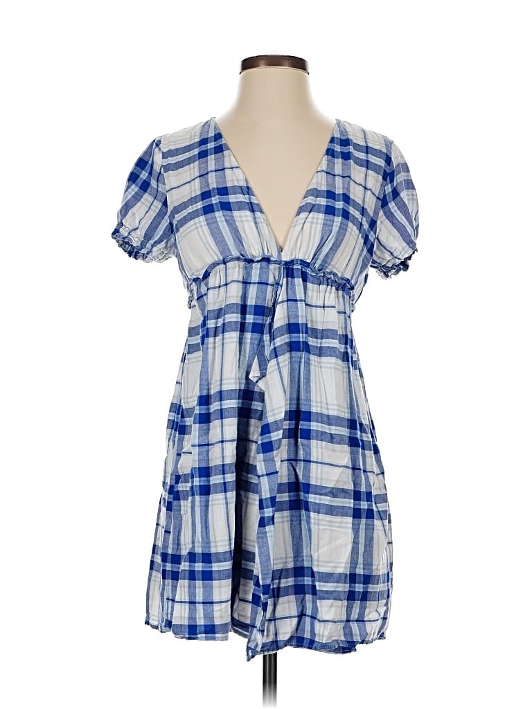 Pre-owned Zara Basic Casual Dress In Blue