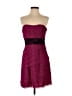 Phoebe Couture 100% Polyester Burgundy Pink Cocktail Dress Size 6 - photo 1
